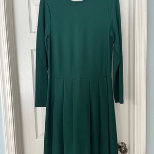 TALL J. Crew Green Long Sleeve Dress